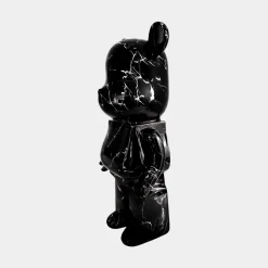 Aero Bear 50cm Black Resin Indoor Sculpture