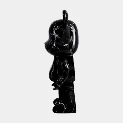 Aero Bear 50cm Black Resin Indoor Sculpture