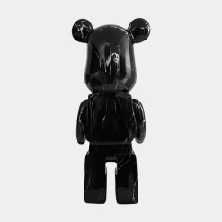 Aero Bear 50cm Black Resin Indoor Sculpture