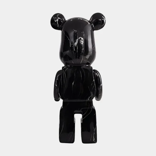Aero Bear 50cm Black Resin Indoor Sculpture
