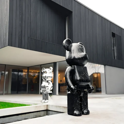 Aero Bear 165cm Black Resin Indoor Sculpture