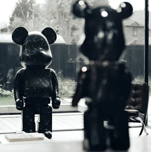 Aero Bear 165cm Black Resin Indoor Sculpture