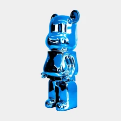 Aero Bear 50cm Blue Resin Indoor Sculpture