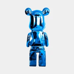 Aero Bear 50cm Blue Resin Indoor Sculpture