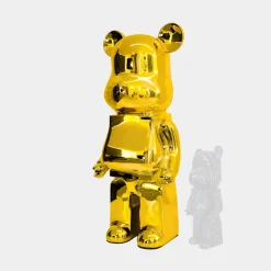 Aero Bear 135cm Gold Resin Indoor Sculpture