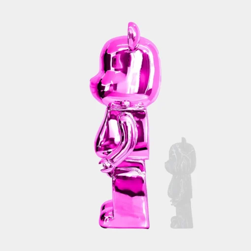 Aero Bear 135cm Pink Resin Indoor Sculpture