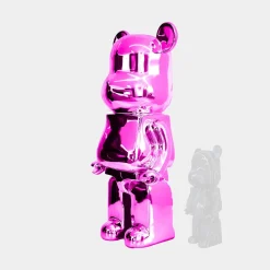 Aero Bear 135cm Pink Resin Indoor Sculpture