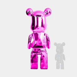 Aero Bear 135cm Pink Resin Indoor Sculpture