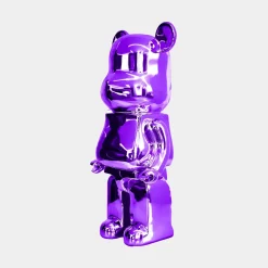 Aero Bear 50cm Purple Resin Indoor Sculpture