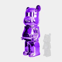 Aero Bear 135cm Purple Resin Indoor Sculpture
