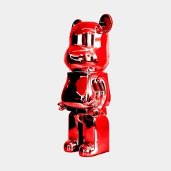 Aero Bear 50cm Red Resin Indoor Sculpture