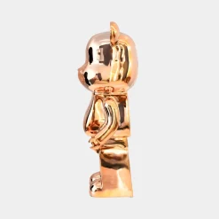 Aero Bear 50cm Rose Gold Resin Indoor Sculpture