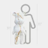 Aero Bear 135cm White Resin Indoor Sculpture