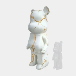 Aero Bear 135cm White Resin Indoor Sculpture