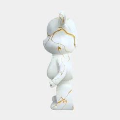 Aero Bear 50cm White Resin Indoor Sculpture