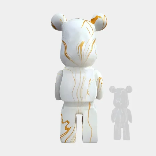 Aero Bear 135cm White Resin Indoor Sculpture