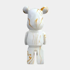 Aero Bear 50cm White Resin Indoor Sculpture