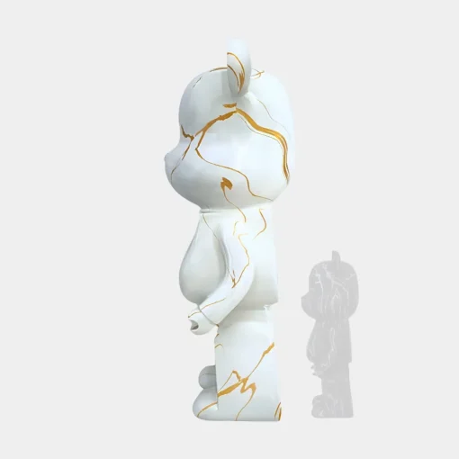 Aero Bear 135cm White Resin Indoor Sculpture