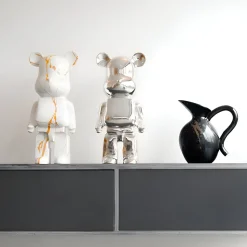Aero Bear 50cm White Resin Indoor Sculpture
