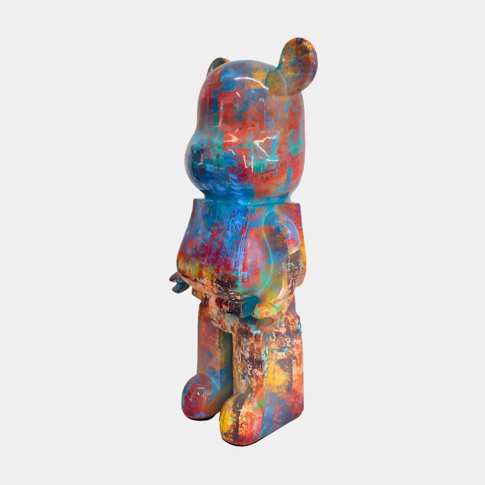 Aero Bear Colourburst 50cm Resin Indoor Sculpture