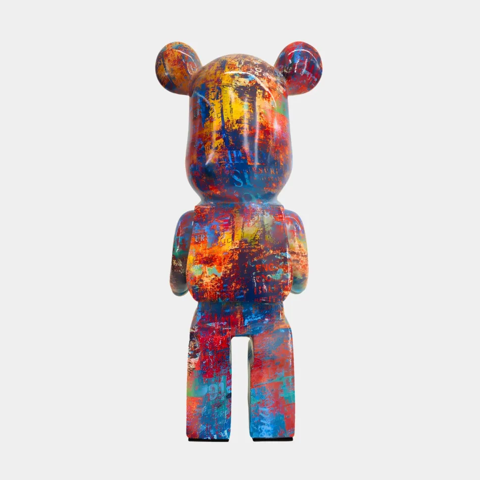 Aero Bear Colourburst 50cm Resin Indoor Sculpture
