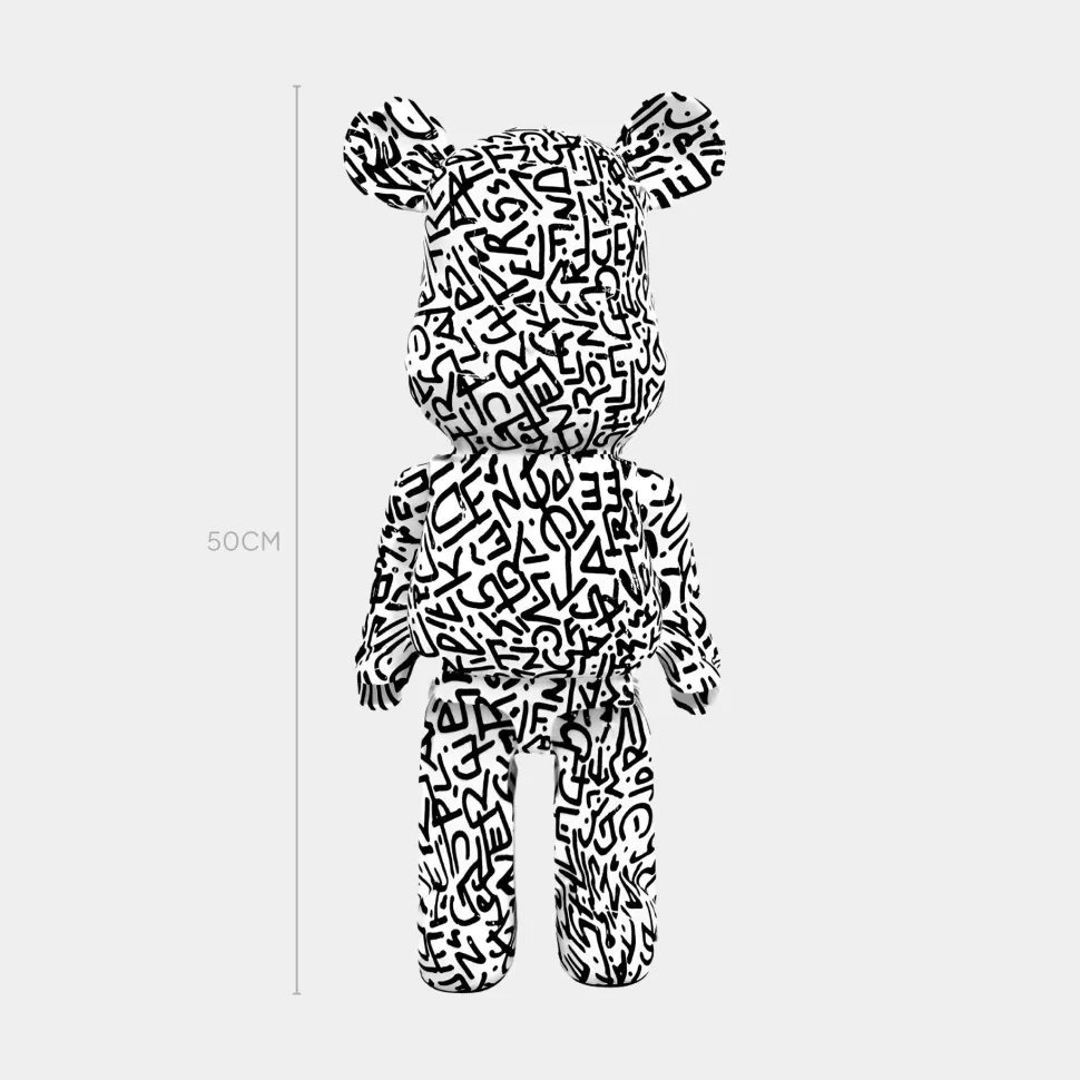 Aero Bear Doodle 50cm Resin Indoor Sculpture