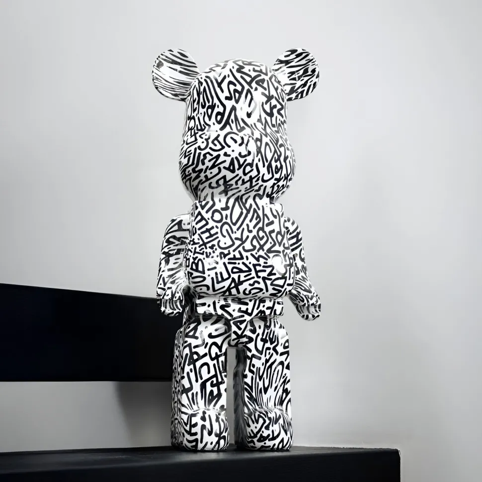 Aero Bear Doodle 50cm Resin Indoor Sculpture