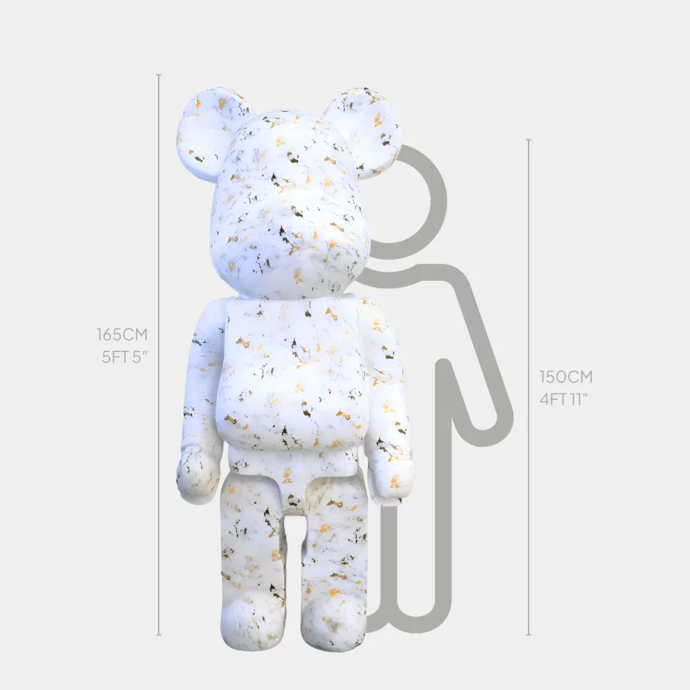 Aero Bear Frost 165cm Resin Indoor Sculpture