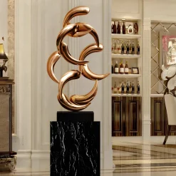 Aero Stream 74cm Bronze Metal Indoor Sculpture v2