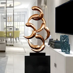Aero Stream 74cm Bronze Metal Indoor Sculpture v2