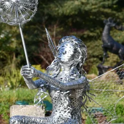Alette Fairy 60cm Metal Wire Garden Sculpture