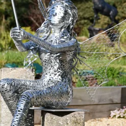 Alette Fairy Metal Wire Garden Sculpture