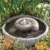 Ammonite Fossil Stone Garden Water Feature