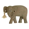Ancient Elephant 31cm Wood Indoor Statue
