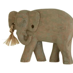 Ancient Elephant 31cm Wood Indoor Statue
