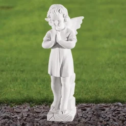 Angel 29cm Marble Resin Garden Statue