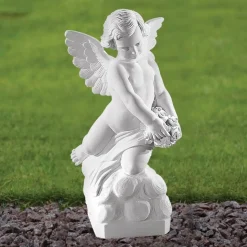 Angel 56cm Marble Resin Garden Statue