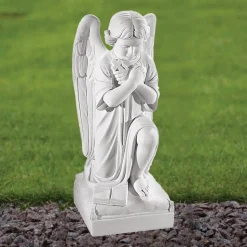 Angel 54cm Marble Resin Garden Statue