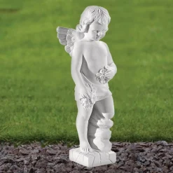Angel 30cm Marble Resin Garden Statue