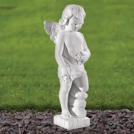 Angel 30cm Marble Resin Garden Statue