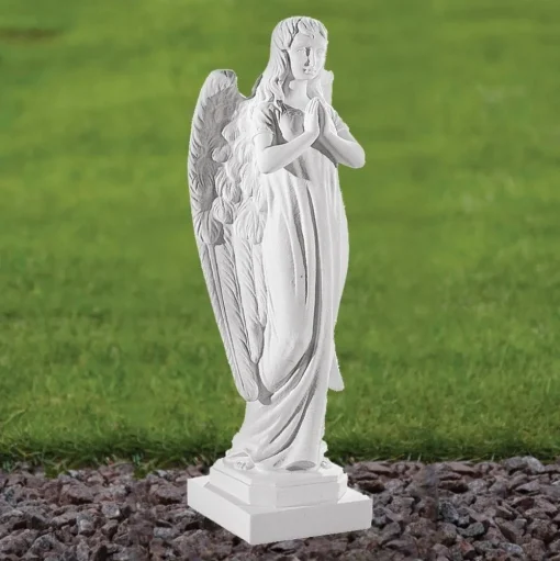 Angel 37cm Marble Resin Garden Statue