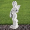Angel 44cm Marble Resin Garden Statue