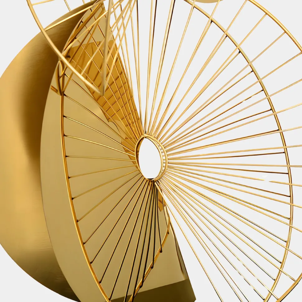 Arc Aeon 93cm Gold Metal Indoor Sculpture