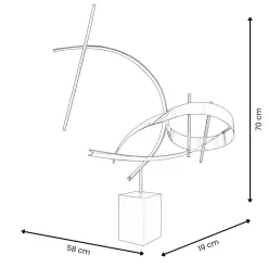 Art of Noise 70cm Abstract Metal Indoor Sculpture
