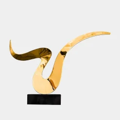Astral Edge 48cm Gold Metal Indoor Sculpture