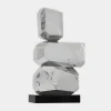 Astrolith 73cm Silver Metal Indoor Sculpture v2