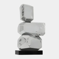 Astrolith 73cm Silver Metal Indoor Sculpture v2