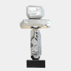 Astrolith 89cm Silver Metal Indoor Sculpture v3