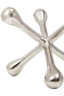 Atomic Bloom 14cm Silver Metal Indoor Sculpture