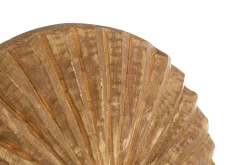 Aurora Disc 48cm Gold Wood Indoor Sculpture